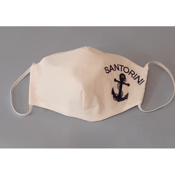 Μάσκα Προστασίας Υφασμάτινη Mcdecor Santorini 